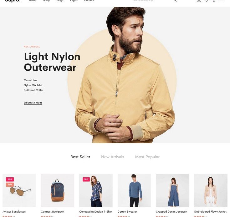 Supro-Minimalist-eCommerce-ReactJS-Template-1